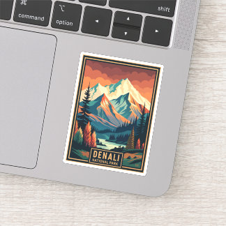 Nationaal park Retro Denali Sticker