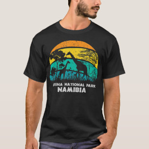  nationaal park Retro Etosha Namibië Afrika T-shirt