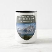 Nationaal park retro Grand Teton Mok (Midden)
