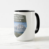 Nationaal park  retro Grand Teton Mok (Voorkant rechts)