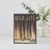  Nationaal park Retro Grand Wild Briefkaart (Staand voorkant)