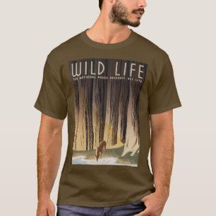 Nationaal park Retro Grand Wild T-shirt