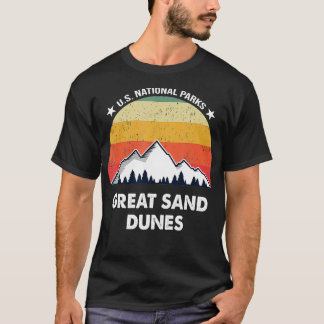 Nationaal park Retro Great Sand Dunes T-shirt