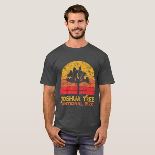  Nationaal Park Retro Joshua T-shirt (Voorkant volledig)
