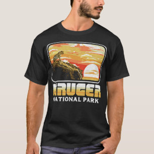 Nationaal park Retro Kruger Leopard Vintage 80s So T-shirt