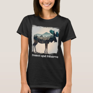 nationaal park retro moo t-shirt