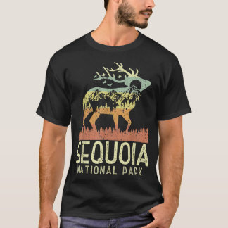 Nationaal park Retro Mountain  Elk G T-shirt