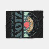 Nationaal park Retro Style Utah Zion Fleece Deken (Voorkant (Horizontaal))