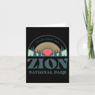 Nationaal park Retro Style Utah Zion Kaart