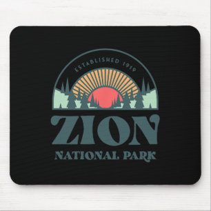 Nationaal park Retro Style Utah Zion Muismat