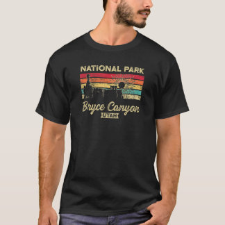 Nationaal Park Retro Sunset Bryce Canyon T-shirt