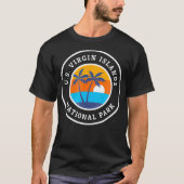 Nationaal park Retro t Shirt Nationa Maagdeneiland (Voorkant)