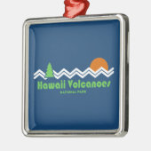 Nationaal Park Retro van Hawaii Volcanoes Metalen Ornament (Links)