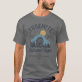  nationaal park Retro Yosemite Hiking T-shirt (Voorkant)