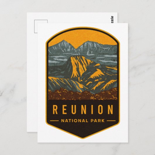 Nationaal park Reunion Briefkaart (Voorkant / Achterkant)