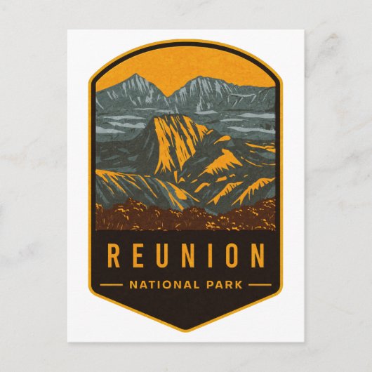 Nationaal park Reunion Briefkaart (Voorkant)