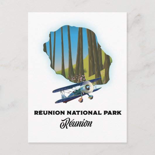 Nationaal park Réunion Briefkaart (Voorkant)