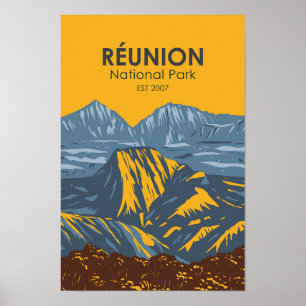 nationaal park Reunion Poster