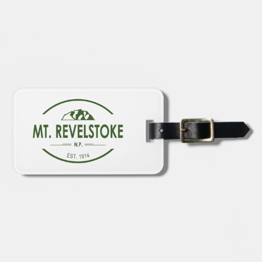 Nationaal park Revelstoke Bagagelabel (Voorkant horizontaal)
