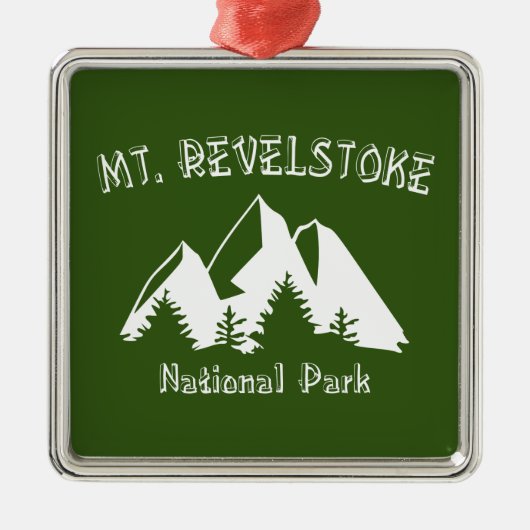 Nationaal park Revelstoke Metalen Ornament (Voorkant)