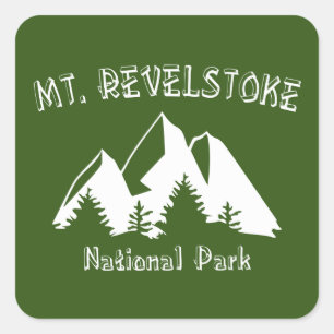 Nationaal park Revelstoke Vierkante Sticker