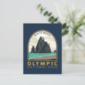Nationaal park Rialto Beach  Emblem Briefkaart (Staand voorkant)