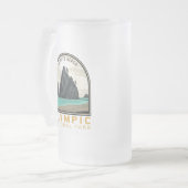 Nationaal park Rialto Beach  Emblem Matglas Bierpul (Voorkant links)