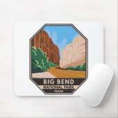 Nationaal park Rio Grande Vintage Big Bend Muismat (Met muis)