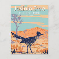 Nationaal park Roadrunner Vintage Joshua Tree