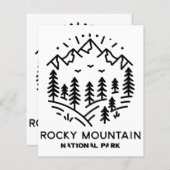 Nationaal park Rocky Mountain (Voorkant / Achterkant)