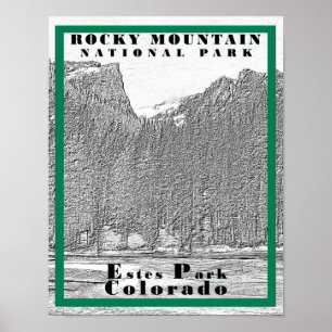 Nationaal park Rocky Mountain - 11 x 14 Poster