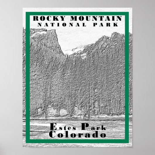 Nationaal park Rocky Mountain - 11 x 14 Poster (Voorkant)