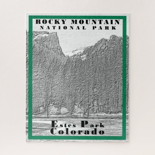 Nationaal park Rocky Mountain - 16x20 - 520 pcs Legpuzzel (Verticaal)