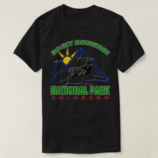 Nationaal park Rocky Mountain 1 T-shirt (Design voorkant)