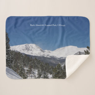 Nationaal park Rocky Mountain 2 sherpa blanket Deken