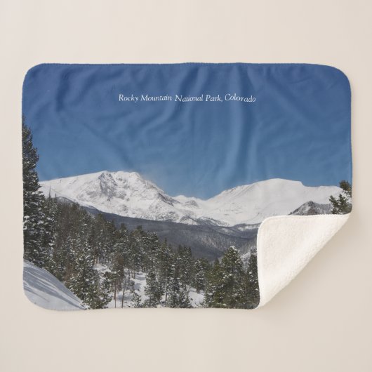 Nationaal park Rocky Mountain 2 sherpa blanket Sherpa Deken (Voorkant (horizontaal))
