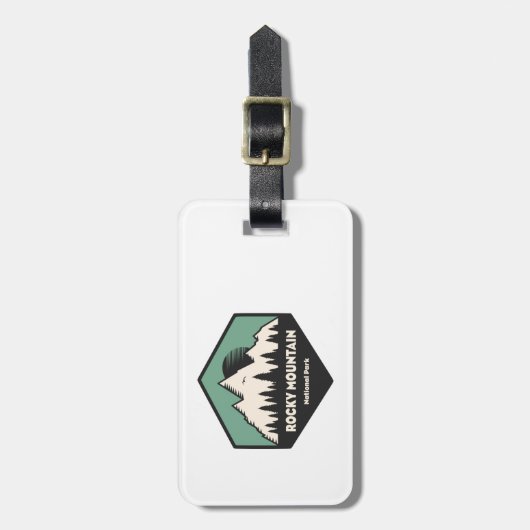 Nationaal park Rocky Mountain Bagagelabel (Voorkant verticaal)