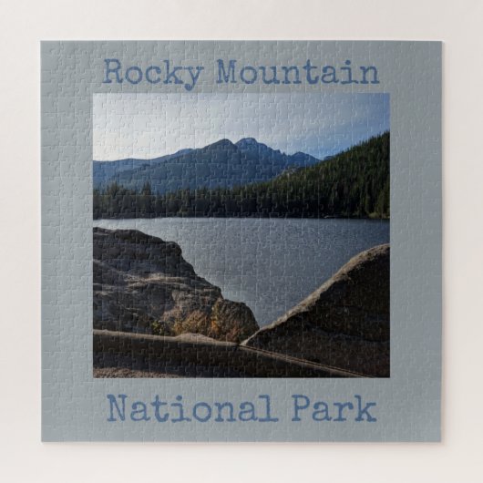 Nationaal Park Rocky Mountain Beer meer Jigzaag Pu Legpuzzel (Verticaal)