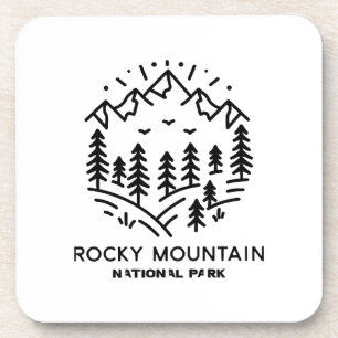 Nationaal park Rocky Mountain Bier Onderzetter