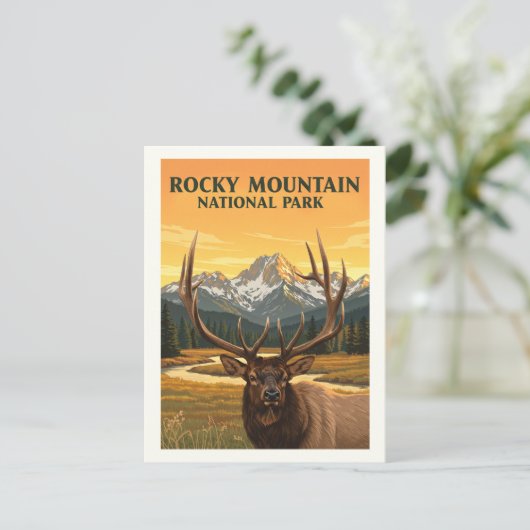 Nationaal Park  Rocky Mountain Briefkaart (Staand voorkant)