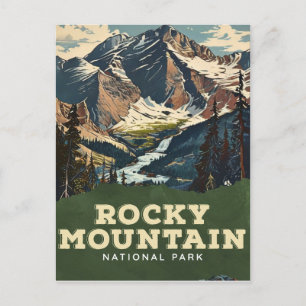 Nationaal park Rocky Mountain Briefkaart