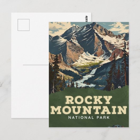 Nationaal park Rocky Mountain Briefkaart (Voorkant / Achterkant)
