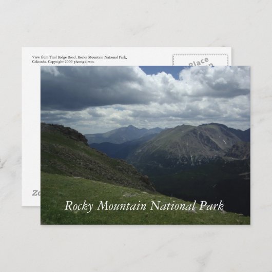 Nationaal park Rocky Mountain Briefkaart (Voorkant / Achterkant)