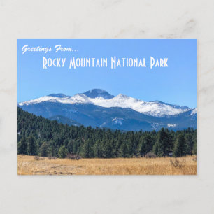 Nationaal park Rocky Mountain Briefkaart