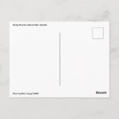 Nationaal Park Rocky Mountain Briefkaart (Achterkant)