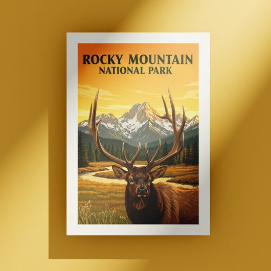 Nationaal Park  Rocky Mountain Briefkaart