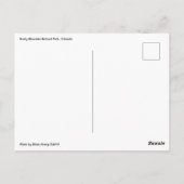 Nationaal Park Rocky Mountain Briefkaart (Achterkant)