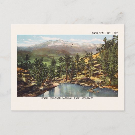 Nationaal Park Rocky Mountain Briefkaart (Voorkant)
