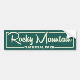 Nationaal park Rocky Mountain Bumpersticker