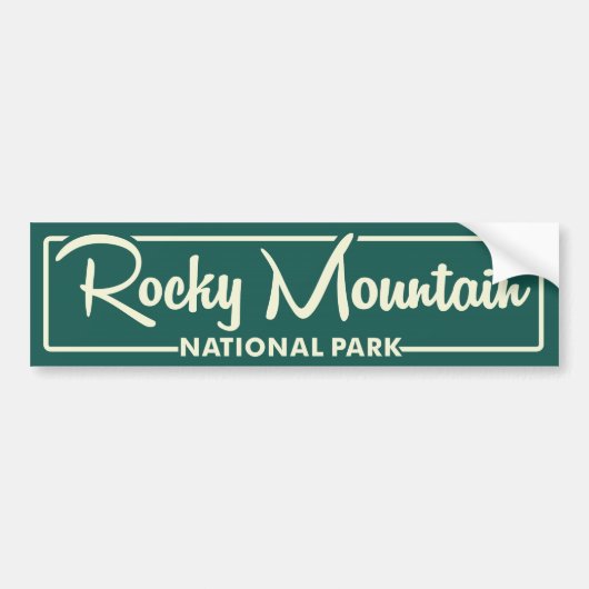 Nationaal park Rocky Mountain Bumpersticker (Voorkant)